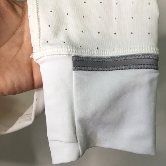 Lululemon Reflective White Long Sleeve Top Size 4 - Picture 3 of 14